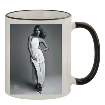 Jessica Alba 11oz Colored Rim & Handle Mug