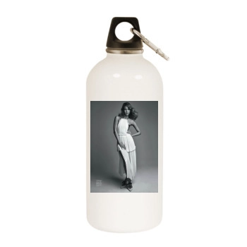 Jessica Alba White Water Bottle With Carabiner