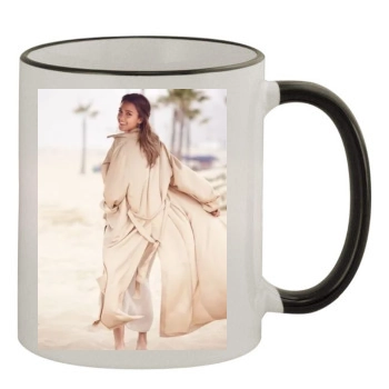 Jessica Alba 11oz Colored Rim & Handle Mug