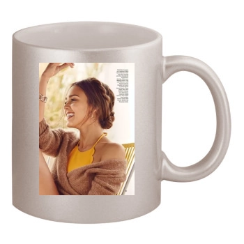 Jessica Alba 11oz Metallic Silver Mug