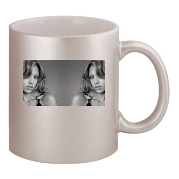 Jessica Alba 11oz Metallic Silver Mug