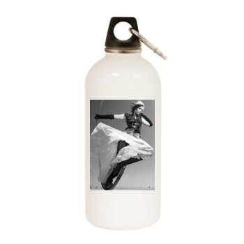 Jessica Alba White Water Bottle With Carabiner