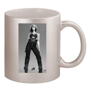 Jessica Alba 11oz Metallic Silver Mug