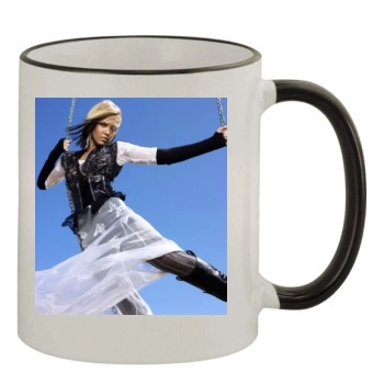 Jessica Alba 11oz Colored Rim & Handle Mug