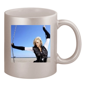 Jessica Alba 11oz Metallic Silver Mug