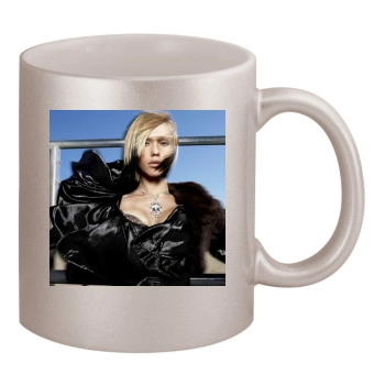 Jessica Alba 11oz Metallic Silver Mug