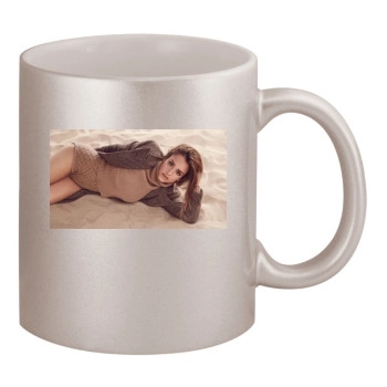 Jessica Alba 11oz Metallic Silver Mug