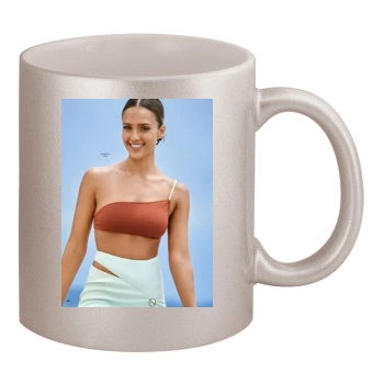 Jessica Alba 11oz Metallic Silver Mug