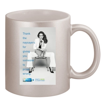 Jessica Alba 11oz Metallic Silver Mug