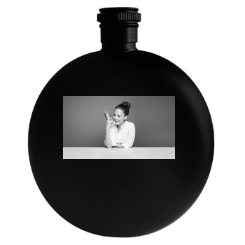 Jessica Alba Round Flask