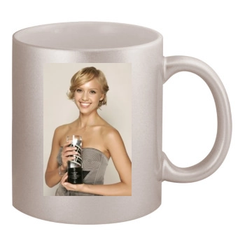 Jessica Alba 11oz Metallic Silver Mug