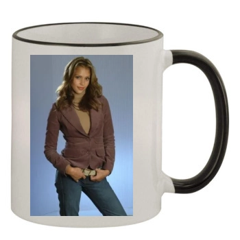 Jessica Alba 11oz Colored Rim & Handle Mug