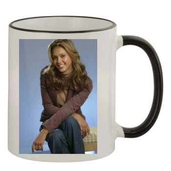 Jessica Alba 11oz Colored Rim & Handle Mug