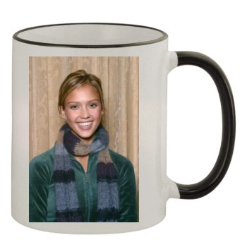 Jessica Alba 11oz Colored Rim & Handle Mug