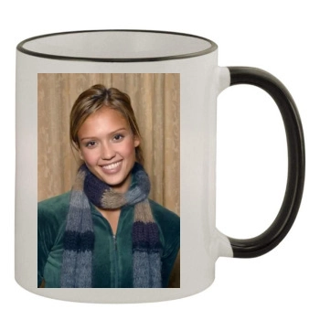 Jessica Alba 11oz Colored Rim & Handle Mug