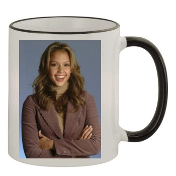 Jessica Alba 11oz Colored Rim & Handle Mug