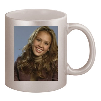 Jessica Alba 11oz Metallic Silver Mug