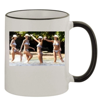 Jessica Alba 11oz Colored Rim & Handle Mug