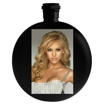 Jessica Alba Round Flask