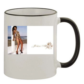 Jessica Alba 11oz Colored Rim & Handle Mug