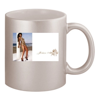 Jessica Alba 11oz Metallic Silver Mug