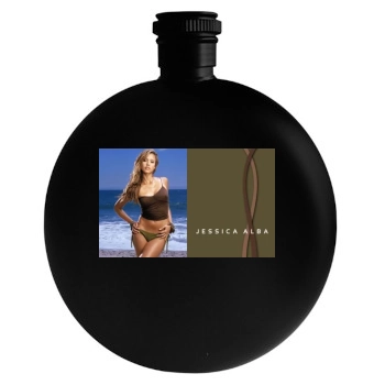 Jessica Alba Round Flask