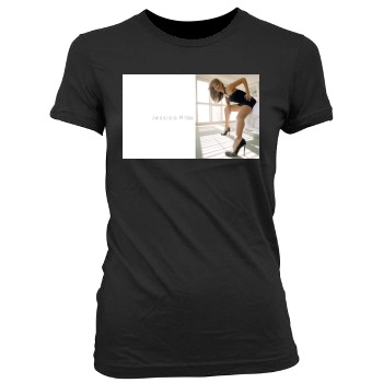 Jessica Alba Women's Junior Cut Crewneck T-Shirt