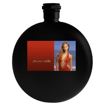 Jessica Alba Round Flask