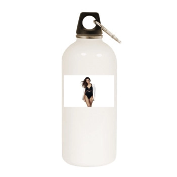 Jessica Alba White Water Bottle With Carabiner