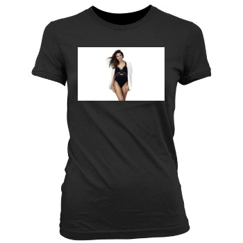 Jessica Alba Women's Junior Cut Crewneck T-Shirt