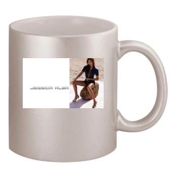 Jessica Alba 11oz Metallic Silver Mug