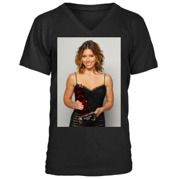 Jessica Biel Men's V-Neck T-Shirt