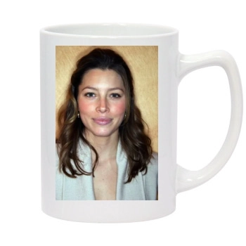 Jessica Biel 14oz White Statesman Mug