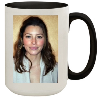 Jessica Biel 15oz Colored Inner & Handle Mug