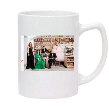 Jessica Biel 14oz White Statesman Mug