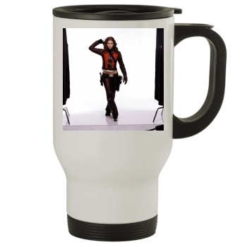 Jessica Biel Stainless Steel Travel Mug