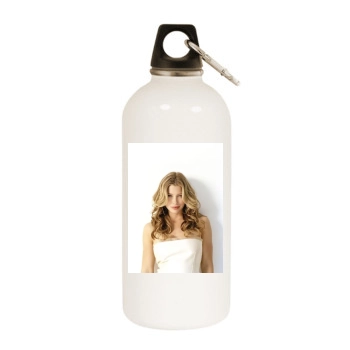 Jessica Biel White Water Bottle With Carabiner