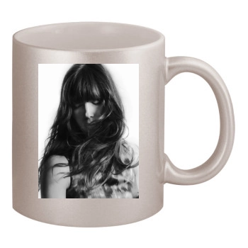 Jessica Biel 11oz Metallic Silver Mug