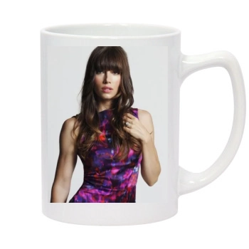 Jessica Biel 14oz White Statesman Mug