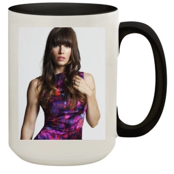 Jessica Biel 15oz Colored Inner & Handle Mug