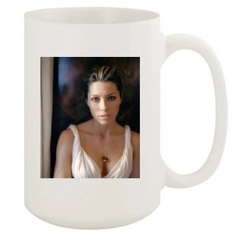 Jessica Biel 15oz White Mug