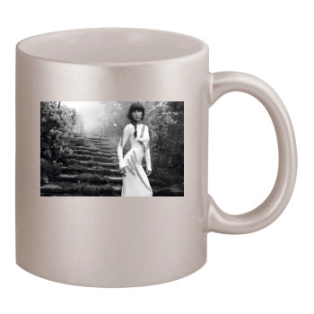 Jessica Biel 11oz Metallic Silver Mug