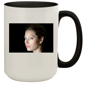 Jessica Biel 15oz Colored Inner & Handle Mug