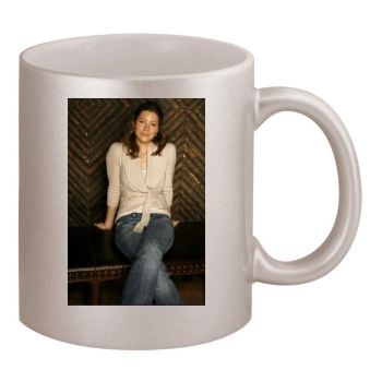 Jessica Biel 11oz Metallic Silver Mug