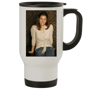 Jessica Biel Stainless Steel Travel Mug