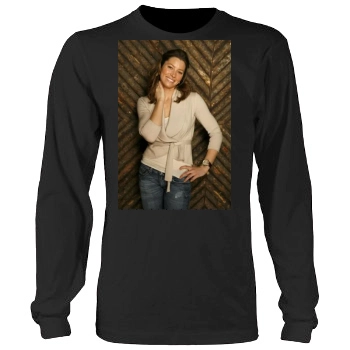 Jessica Biel Men's Heavy Long Sleeve TShirt