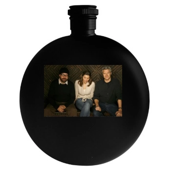 Jessica Biel Round Flask