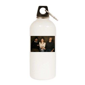 Jessica Biel White Water Bottle With Carabiner