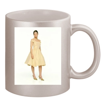 Jessica Biel 11oz Metallic Silver Mug