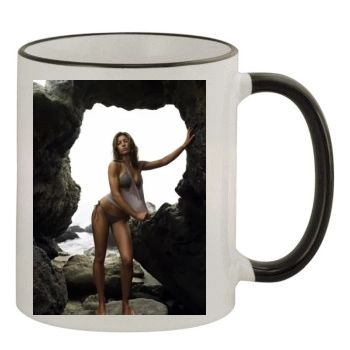 Jessica Biel 11oz Colored Rim & Handle Mug